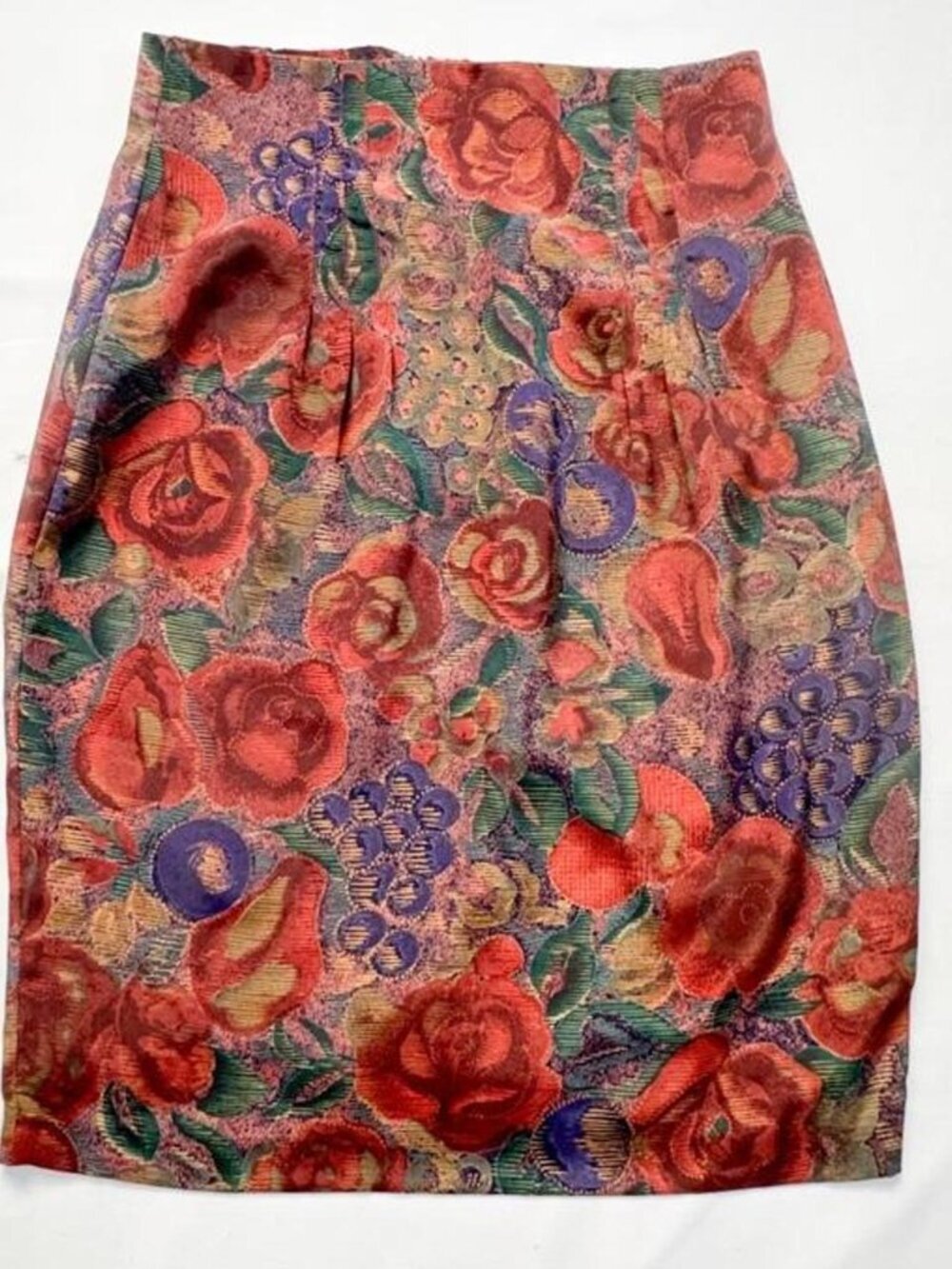 Y2k vintage cottagecore midi floral pencil skirt